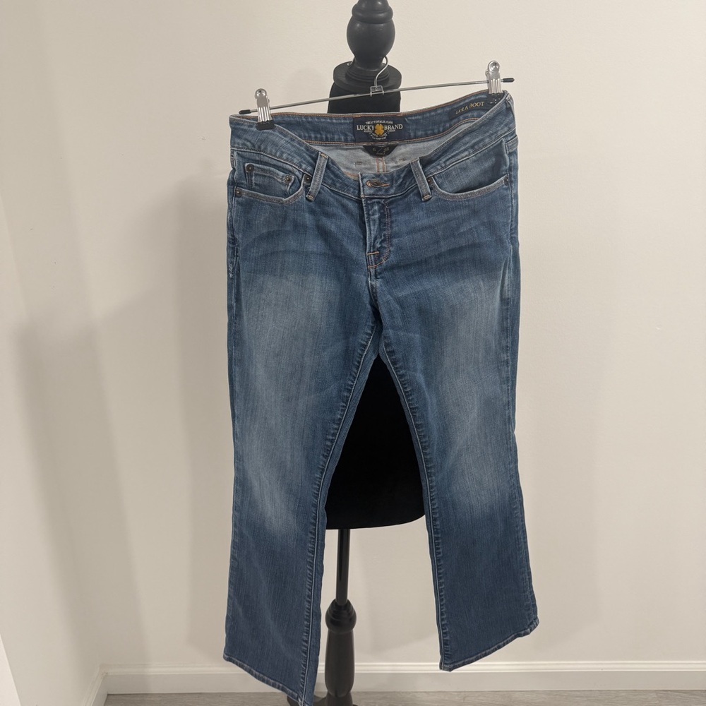Lucky Brand Blue Wash Lola Boot Cut Jeans Sz 6/28